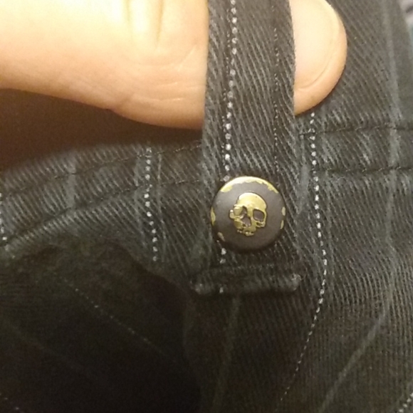 "VINTAGE" VANS+ Dickie's COLAB!! OLD SKOOL Pinstriped Punk ☠️☠️ shorts 2011 - Picture 5 of 15